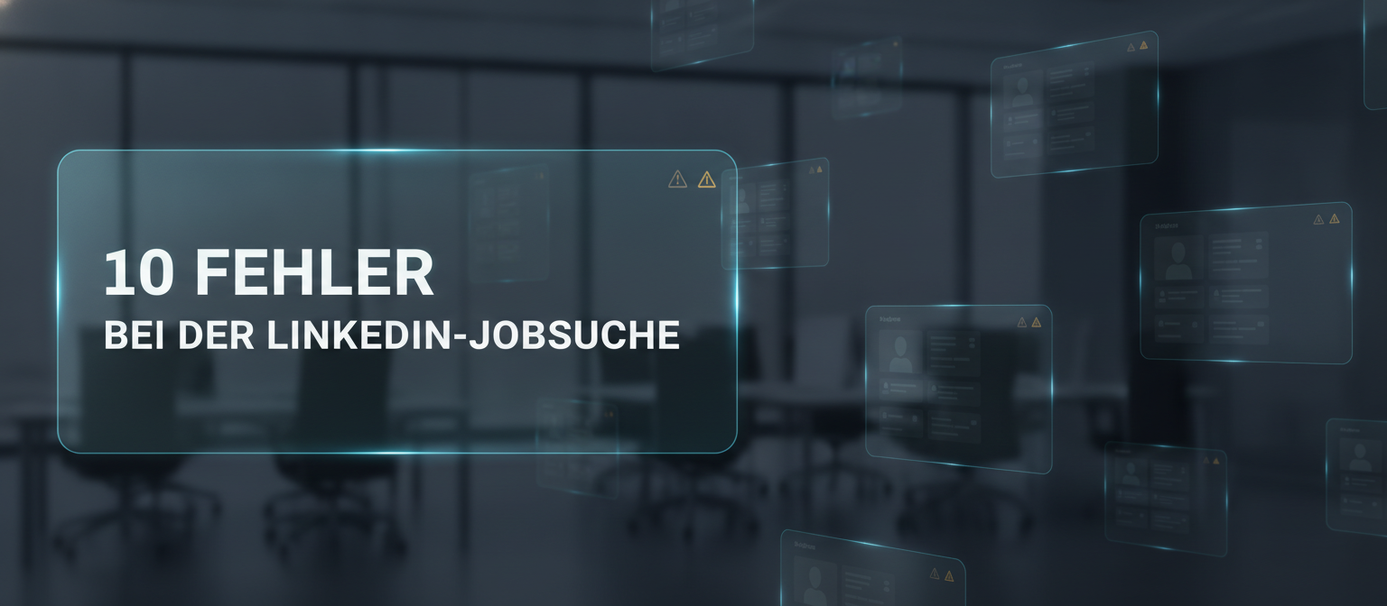 10 häufige LinkedIn-Fehler bei der Jobsuche – und wie du sie vermeidest